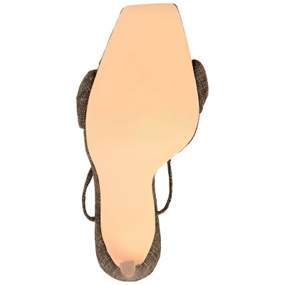 Journee Collection Womens Edelie Tru Comfort Foam Open Toe High Stiletto Pumps Brown 9.5 6 Journee Collection Womens Edelie Tru Comfort Foam Open Toe High Stiletto Pumps Brown 9.5 - Image 4