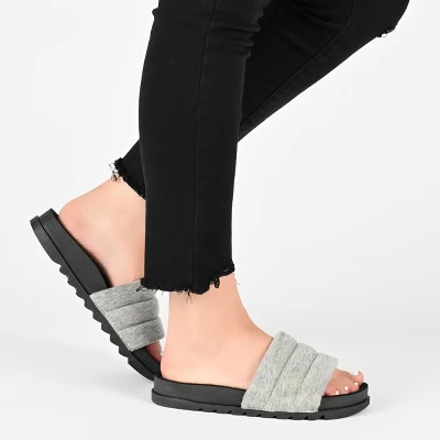 Journee Collection Womens Lazro Tru Comfort Foam Slide Flat Sandals 10 Journee Collection Womens Lazro Tru Comfort Foam Slide Flat Sandals - Image 8