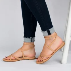 Journee Collection Womens Serissa Multi Strap Flat Sandals 21 Journee Collection Womens Serissa Multi Strap Flat Sandals -Journee Collection GUEST 5f9ef23d bd75 410f 80a8 169d6d0650b0