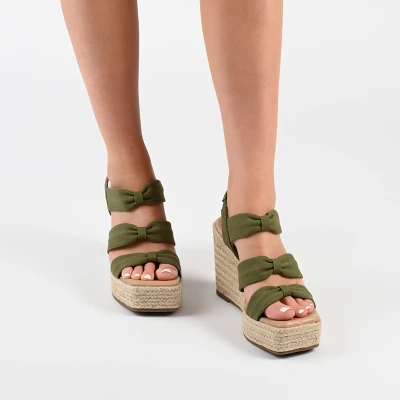 Journee Collection Womens Santorynn Tru Comfort Foam Sling Back Espadrille Platform Wedge Sandals 10 Journee Collection Womens Santorynn Tru Comfort Foam Sling Back Espadrille Platform Wedge Sandals - Image 8