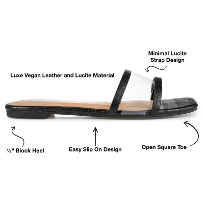 Journee Collection Womens Ramira Slide Flat Sandals 9 Journee Collection Womens Ramira Slide Flat Sandals - Image 7