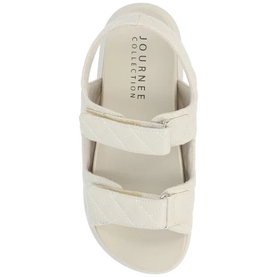 Journee Collection Womens Debby Hook And Loop Platform Sandals 5 Journee Collection Womens Debby Hook And Loop Platform Sandals - Image 3