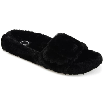 Journee Collection Women's Faux Fur Shadow Slipper 10 Journee Collection Women's Faux Fur Shadow Slipper - Image 8