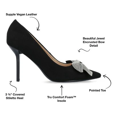 Journee Collection Womens Marcie Tru Comfort Foam Mid Heel Pointed Toe Pumps 9 Journee Collection Womens Marcie Tru Comfort Foam Mid Heel Pointed Toe Pumps - Image 7