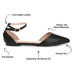 Journee Collection Womens Reba Buckle Pointed Toe Ballet Flats 25 Journee Collection Womens Reba Buckle Pointed Toe Ballet Flats -Journee Collection GUEST 65fc7759 607c 43b9 ab5f 2b78e73ed078