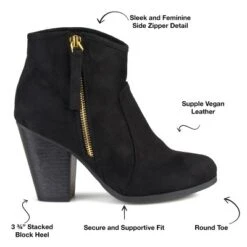 Journee Collection Womens Link Outside Zip Stacked Heel Booties 19 Journee Collection Womens Link Outside Zip Stacked Heel Booties -Journee Collection GUEST 660ad701 40b0 4925 bb92 c49587376785