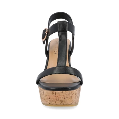 Journee Collection Womens Matildaa Tru Comfort Foam Buckle Platform Wedge Sandals 7 Journee Collection Womens Matildaa Tru Comfort Foam Buckle Platform Wedge Sandals - Image 5