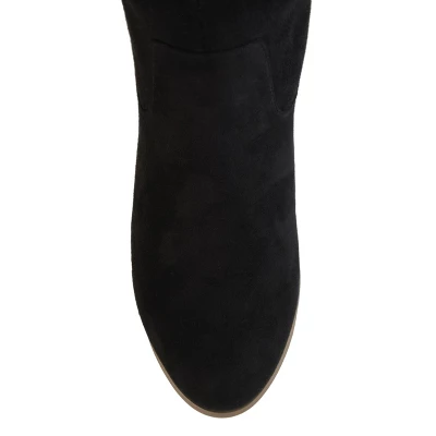 Journee Collection Womens Sanora Stacked Heel Riding Boots 5 Journee Collection Womens Sanora Stacked Heel Riding Boots - Image 3