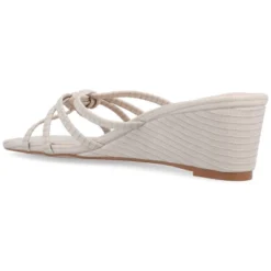 Journee Collection Womens Blayke Multi Strap Slip On Wedge Sandals -Journee Collection GUEST 6818876b 67ee 4425 92d1 d91687c61718