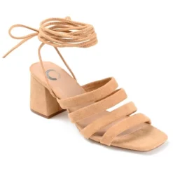 Journee Collection Womens Sevyn Open Square Toe Block Heel Sandals -Journee Collection GUEST 6830c9bb f55e 4b86 97b0 a2fb821b6414