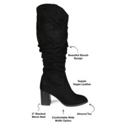 Journee Collection Womens Aneil Wide Calf Stacked Heel Knee High Boots 20 Journee Collection Womens Aneil Wide Calf Stacked Heel Knee High Boots -Journee Collection GUEST 68d31b71 8fbe 4c5d 9211 3fa159af6668