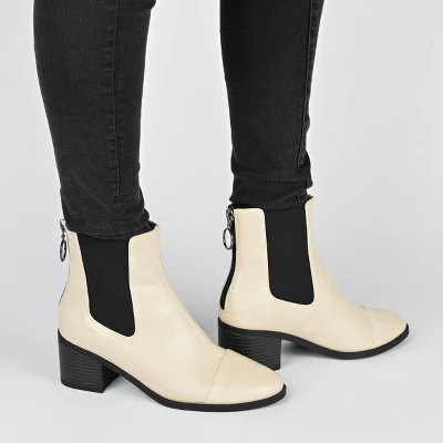 Journee Collection Womens Nigella Tru Comfort Foam Back Heel Zip Stacked Heel Booties 10 Journee Collection Womens Nigella Tru Comfort Foam Back Heel Zip Stacked Heel Booties - Image 8