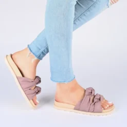 Journee Collection Womens Melanie Slide Flat Sandals -Journee Collection GUEST 69fb0767 35e4 47fa 825e 3275015f0317