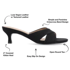 Journee Collection Womens Berkly Kitten Heel Slip On Open Toe Pumps -Journee Collection GUEST 6bb1f1a9 1a50 4afd 813e d944f5cc4101