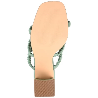 Journee Collection Womens Reagaan Tru Comfort Foam Open Square Toe Block Heel Sandals Green 12 6 Journee Collection Womens Reagaan Tru Comfort Foam Open Square Toe Block Heel Sandals Green 12 - Image 4