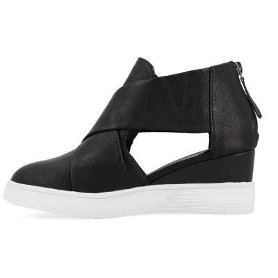 Journee Collection Womens Seena Round Toe Back Heel Zip Wedge Sneakers 3 Journee Collection Womens Seena Round Toe Back Heel Zip Wedge Sneakers