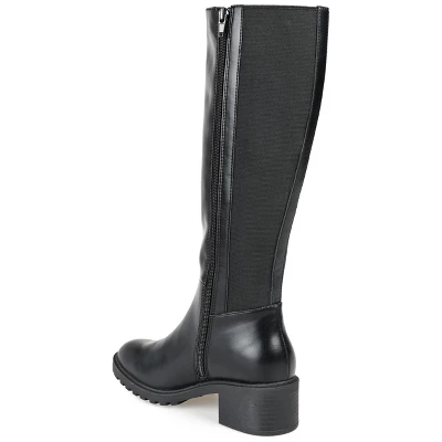 Journee Collection Womens Morgaan Tru Comfort Foam Extra Wide Calf Stacked Heel Knee High Boots 8 Journee Collection Womens Morgaan Tru Comfort Foam Extra Wide Calf Stacked Heel Knee High Boots - Image 6