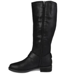 Journee Collection Womens Meg Stacked Heel Riding Boots