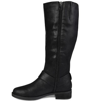 Journee Collection Womens Meg Stacked Heel Riding Boots 3 Journee Collection Womens Meg Stacked Heel Riding Boots