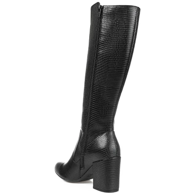 Journee Collection Womens Tavia Tru Comfort Foam Wide Calf Block Heel Knee High Boots 8 Journee Collection Womens Tavia Tru Comfort Foam Wide Calf Block Heel Knee High Boots - Image 6