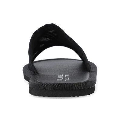 Journee Collection Womens Eniola Tru Comfort Foam Slide Flat Sandals 4 Journee Collection Womens Eniola Tru Comfort Foam Slide Flat Sandals - Image 2