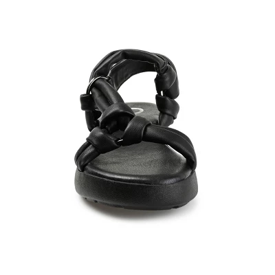 Journee Collection Womens Marri Tru Comfort Foam Multi Strap Flat Sandals 7 Journee Collection Womens Marri Tru Comfort Foam Multi Strap Flat Sandals - Image 5