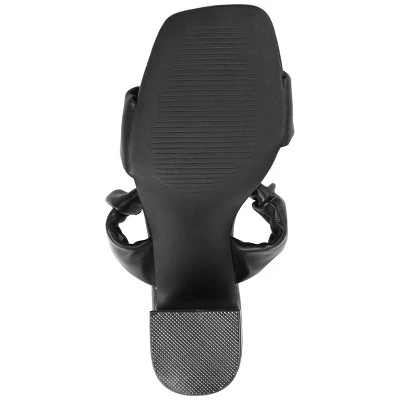 Journee Collection Womens Zoee Open Square Toe Block Heel Sandals 6 Journee Collection Womens Zoee Open Square Toe Block Heel Sandals - Image 4