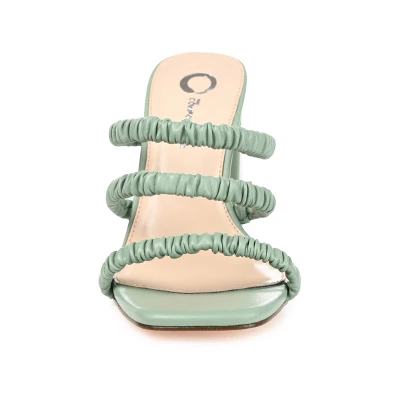 Journee Collection Womens Reagaan Tru Comfort Foam Open Square Toe Block Heel Sandals Green 12 7 Journee Collection Womens Reagaan Tru Comfort Foam Open Square Toe Block Heel Sandals Green 12 - Image 5