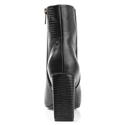 Journee Collection Womens Sarla Tru Comfort Foam Inside Zip Block Heel Booties 4 Journee Collection Womens Sarla Tru Comfort Foam Inside Zip Block Heel Booties - Image 2