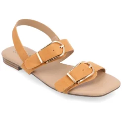 Journee Collection Womens Twylah Low Stacked Heel Sling Back Sandals -Journee Collection GUEST 74aa09b7 711c 4631 a087 1c74deacc1e4