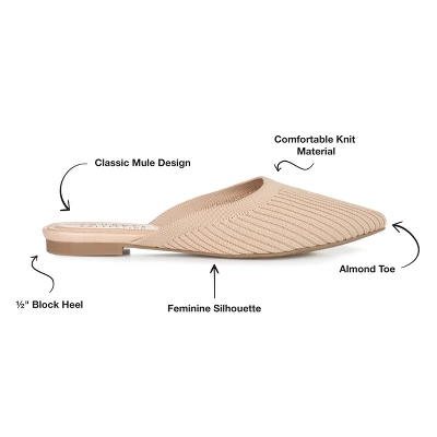 Journee Collection Womens Aniee Slip On Almond Toe Mule Flats 9 Journee Collection Womens Aniee Slip On Almond Toe Mule Flats - Image 7