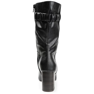 Journee Collection Womens Wilo Tru Comfort Foam Stacked Heel Mid Calf Boots 4 Journee Collection Womens Wilo Tru Comfort Foam Stacked Heel Mid Calf Boots - Image 2