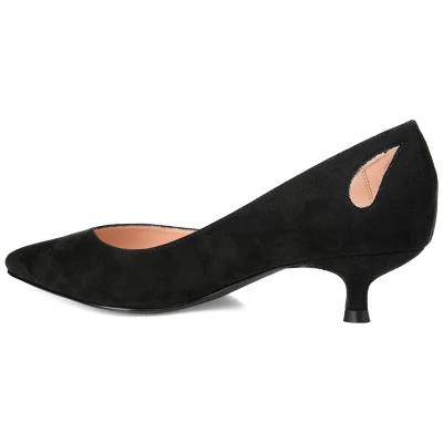 Journee Collection Womens Goldie Pointed Toe Kitten Heel Pumps 8 Journee Collection Womens Goldie Pointed Toe Kitten Heel Pumps - Image 6
