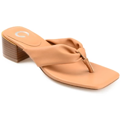 Journee Collection Womens Seelah Low Stacked Heel Flip Flop Sandals 14 Journee Collection Womens Seelah Low Stacked Heel Flip Flop Sandals - Image 12