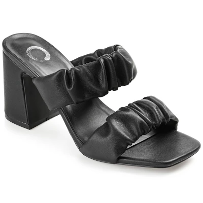 Journee Collection Womens Zoee Open Square Toe Block Heel Sandals 11 Journee Collection Womens Zoee Open Square Toe Block Heel Sandals - Image 9