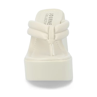 Journee Collection Womens Shareene Tru Comfort Foam Slip On Platform Wedge Sandals 7 Journee Collection Womens Shareene Tru Comfort Foam Slip On Platform Wedge Sandals - Image 5