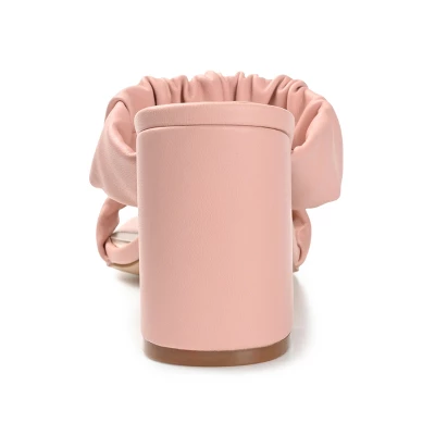 Journee Collection Womens Zoee Open Square Toe Block Heel Sandals Rose 9.5 3 Journee Collection Womens Zoee Open Square Toe Block Heel Sandals Rose 9.5 - Image 2