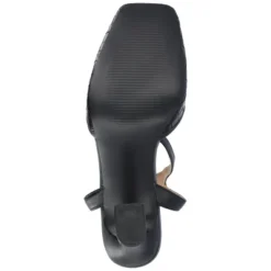 Journee Collection Womens Moriah Embossed Ankle Strap Square Toe Pumps -Journee Collection GUEST 7b3f586c 8034 4257 a6f1 c9b02f2359bc