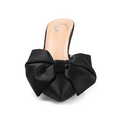 Journee Collection Womens Tiarra Mules Mid Stiletto Pointed Toe Pumps 7 Journee Collection Womens Tiarra Mules Mid Stiletto Pointed Toe Pumps - Image 5