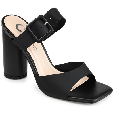Journee Collection Womens Luca Tru Comfort Foam Open Square Toe Block Heel Sandals 11 Journee Collection Womens Luca Tru Comfort Foam Open Square Toe Block Heel Sandals - Image 9