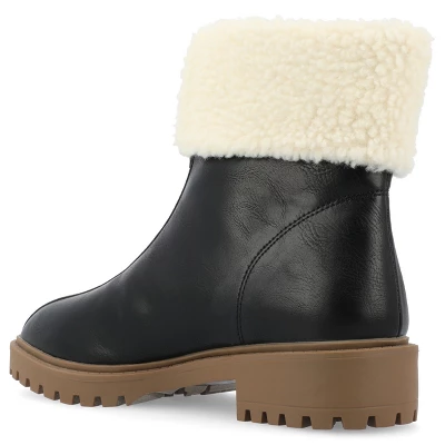 Journee Collection Womens Fynn Almond Toe Block Heel Ankle Booties 8 Journee Collection Womens Fynn Almond Toe Block Heel Ankle Booties - Image 6