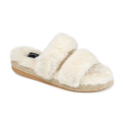 Journee Collection Women's Faux Fur Relaxx Slipper 11 Journee Collection Women's Faux Fur Relaxx Slipper - Image 9