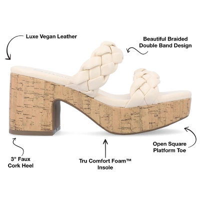 Journee Collection Womens Kyaa Tru Comfort Foam Braided Strap Platform Sandals 9 Journee Collection Womens Kyaa Tru Comfort Foam Braided Strap Platform Sandals - Image 7