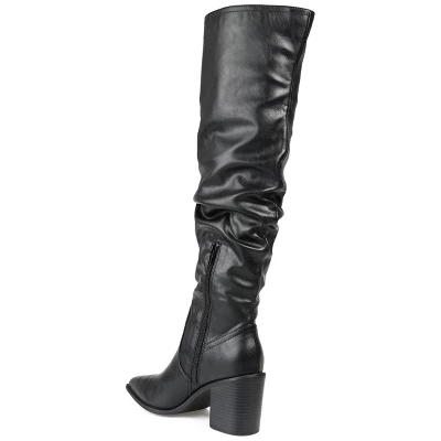 Journee Collection Womens Pia Tru Comfort Foam Stacked Heel Over The Knee Boots 8 Journee Collection Womens Pia Tru Comfort Foam Stacked Heel Over The Knee Boots - Image 6