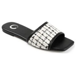 Journee Collection Womens Mikala Slide Low Block Heel Sandals -Journee Collection GUEST 7f7125f5 9088 47d8 9570 63afaff49b1d