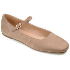 Journee Collection Womens Carrie Buckle Square Toe Mary Jane Flats -Journee Collection GUEST 8020ed80 05d7 45a4 827b cabbaa0edd75