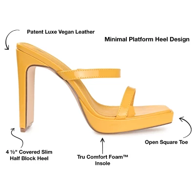 Journee Collection Womens Naivee Tru Comfort Foam Open Square Toe Platform Heel Sandals Orange 6 9 Journee Collection Womens Naivee Tru Comfort Foam Open Square Toe Platform Heel Sandals Orange 6 - Image 7