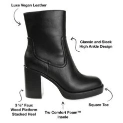 Journee Collection Womens Brittany Tru Comfort Foam Inside Zip Platform Booties -Journee Collection GUEST 80a6120a e01d 43b2 abd4 8c86832c5920