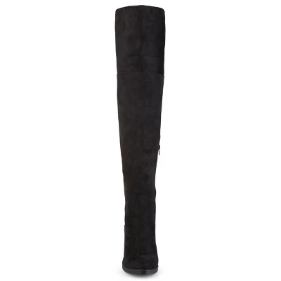 Journee Collection Womens Sana Stacked Heel Over The Knee Boots 7 Journee Collection Womens Sana Stacked Heel Over The Knee Boots - Image 5