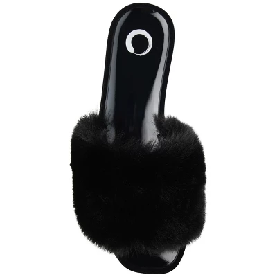 Journee Collection Women's Faux Fur Dusk Slide 5 Journee Collection Women's Faux Fur Dusk Slide - Image 3